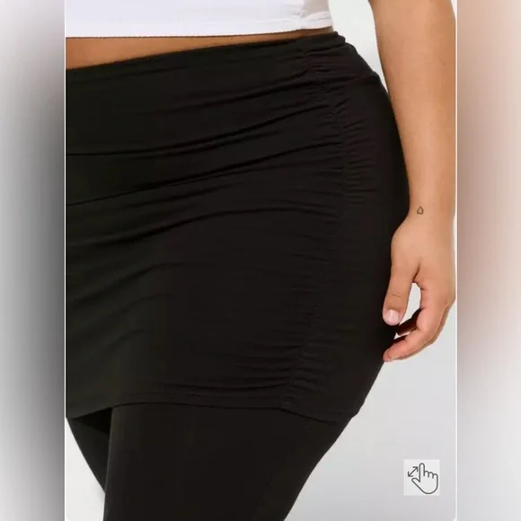 Torrid Full Length Fold Over Skirt Premium Leggings - Picture 7 of 10